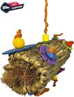Birds LOVE Coconut Burrito Foraging Toy Medium Parrot Cage Bird Toy for Preening