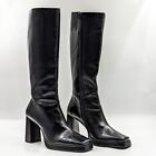 Jeffrey Campbell Women Maximal Hi Vintage 90s Square Toe Black Boots size 11