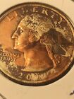 Stylish 2021-D Extreme Missing Clad With Patina Error Quarter obverse Stunning