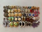 Lot of 30 Mixed Variety Clip Earrings: Top Notch, Rhinestone, Faux Pearl, Dangle