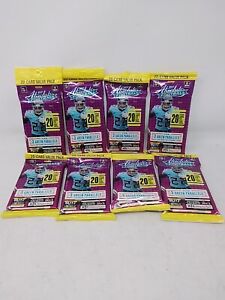 Lot of 8 2021 Panini ABSOLUTE NFL Football Value Cello Hanger Fat Pack Kaboom