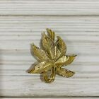 Vintage Gold Tone Leafs Brooch Pin Signed Gerry’s