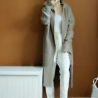 Womens Knitted 100% Cashmere Hoodie Long Sweater Cardigan Coats Outwear Overcoat