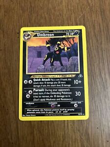 Umbreon Pokémon Rare 32/75 1st edition