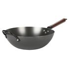 13-inch Carbon Steel Rust-resistant Wok, Compatible with All Stovetops