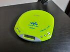 Sony CD Walkman D-E330 Espmax Green Portable CD Player - Tested Works Great