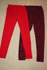 Lot of 2 LulaRoe One Size Ladies Tights Pants Red Stretch very Sexy Comfortable