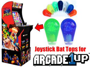 Arcade1up X-Men vs. Street Fighter - Translucent Joystick Bat Tops (Green/Blue)
