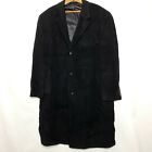 Ralph Lauren Virgin Wool Cashmere Coat 46 R Black Button Up Trench