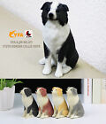 JJM 1:12 Border Collie Model Pet Dog Animal Figure Car Collection Toy Decor Gift