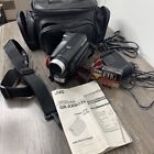 JVC GR-AXM225U Compact VHS-C Camcorder Camera TESTED w/ Accessories + Bag **READ