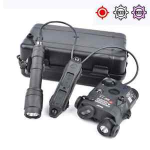 Hunting Tactical PEQ 15 UHP Red Dot Laser IR Fill light M600 Flashlight Dual Kit