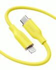 Anker USB C to Lightning Cable MFi-Certified Fast Charging for iPhone Yellow 6FT