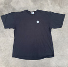 Vintage Nike Shirt Mens 2XL XXL Made USA Black Logo Double Sided Faded 90s