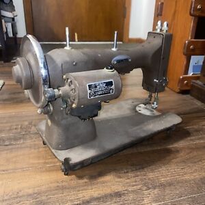 Vintage White Rotary Sewing Machine  Unit Only, Untested 1920s Heavy Duty MCM