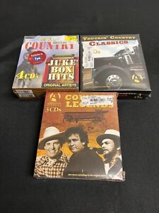 Vintage Country Music CD Box Set Lot Of 3 All New Sealed