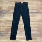 Madewell Size 27 Dark Blue 10 Inch High Rise Skinny Jeans Lucille Wash