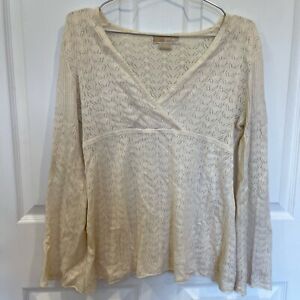 Made in Japan Crochet Babydoll Michael Kors Sweater Size Large