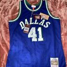 Dallas Mavericks Dirk Nowitzki Mitchell & Ness 1998-99 Jersey Large 75th Diamond