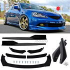 For Acura RSX Black Car Front Bumper Lip Spoiler Body Kit+Side Skirts+Rear Lip (For: Acura RSX)