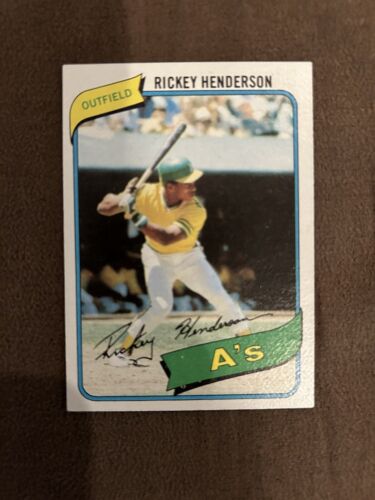 1980 Topps - #482 Rickey Henderson (RC)