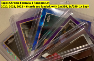 F1 Random Lot 2020 2021 2022 Topps Chrome Formula 1 - 6 Cards with Refractors