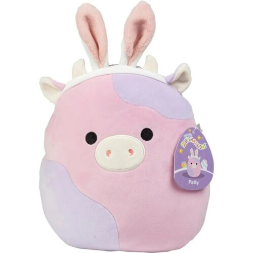 Squishmallow Easter 12 inch Patty the Cow with Bunny Ears NEW w Tags FREE SHIP