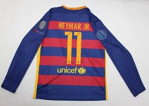 fc barcelona jersey 2015 2016 shirt neymar jr home long sleeve champions league