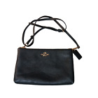 COACH Lyla Black Pebble Leather Crossbody Bag Purse #A1748-F38273 w Key Fob