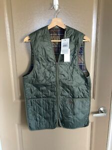 NWT Barbour Quilted Waistcoat Zip In Liner (size: 36) MLI0001GN92
