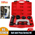 10PCS Heavy Duty Ball Joint Press & U Joint Removal Tool Kit w/ 4 x 4 Adapters