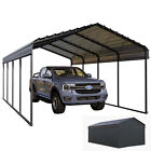 12x20 ft Outdoor Carport Heavy Duty Gazebo Garage Car Shelter Shade w/ Sidewall