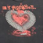 Vintage My Chemical Romance Bullet Heart T-Shirt Graphic Print Tee RARE Sz L