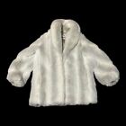 Women’s Coat Faux Fur Arctic Fox Monterey Fashions White Size 12