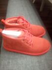 UGG Neumel M/3236 Men Samba Red Suede Lace-up Wool Sockliner Chukka Boots NR5522