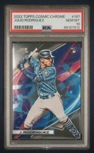 2022 Topps Cosmic Chrome #197 Julio Rodriguez Seattle Mariners Rookie RC PSA 10
