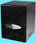 ULTRA PRO GLITTER BLACK SATIN CUBE DECK BOX Card Compartment Storage Case mtg