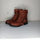 Ugg Elisabeta Moto Buckle Cap Toe Low Lined Boots Size 7 Women's Shoes E02-F0624