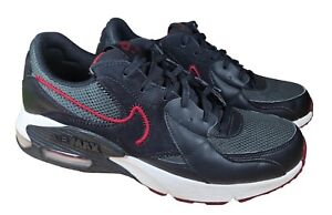 Nike Air Max Excee Size 9 Men's Black Shoes White Red Running Athletic Sneakers