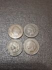1869, 1873, 1875 And 1878 Indian Head Penny