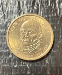 Presidential $1 Dollar Coin 6th President John Quincy Adams, 2008 D Mint
