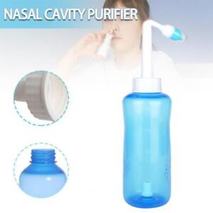 500/300ML Nasal Flush Kit Neti Pot Sinus Rinse Nose Wash Bottle Irrigator NEW.