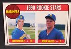 1990 Baseball Cards Magazine # 53 Rookie Stars Tino Martinez & Roger Salked