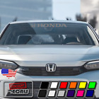 Gray Windshield Banner Vinyl Decal Sticker for Honda Civic Accord Insight (For: Honda)