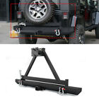 Rear Bumper WITH Tire Carrier Hitch Receiver Fit 1987-2006 Jeep Wrangler TJ YJ (For: Jeep)