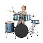 MCH Full Size Adult Bass Drum Set 5-Piece Kit with Stool & Sticks Cymbals
