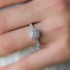 Engagement Ring 1.08 Carat IGI GIA Lab Created Diamond Round Cut 14K White Gold