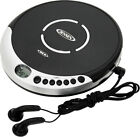 Jensen CD-60R Personal CD Player - 60 Second Anti-Skip - FM Radio (Silver/Black)
