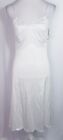 Vintage Nancy King Lingerie Dress Full Slip Nylon Adjustable #2181 White Size 34