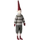 Maileg Mega Pixy Boy in Grey Sweater, Size 6, 42 inches